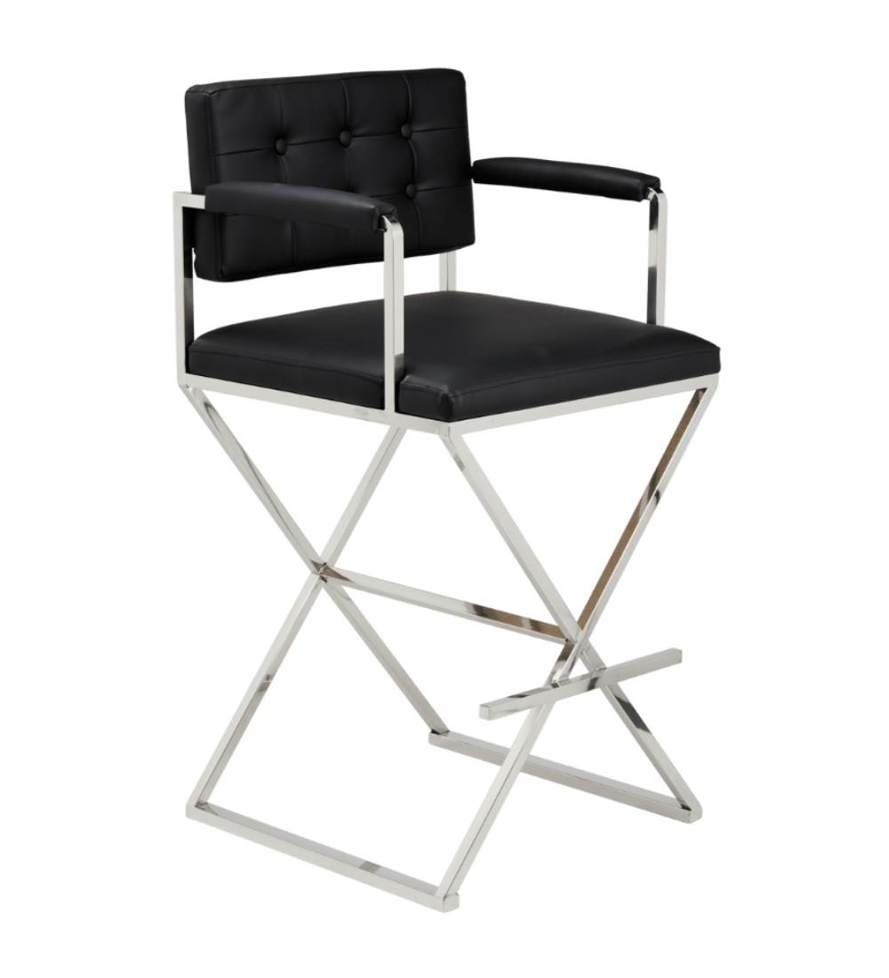 Faux Leather Director Chair